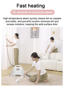 Máquina de Limpieza a Vapor de Alta Temperatura, Limpiador de Telas Ajustable de 6 Velocidades para Alfombras, Cortinas y <span class=keywords><strong>Tapicería</strong></span>, Certificado CE - Product Image 6