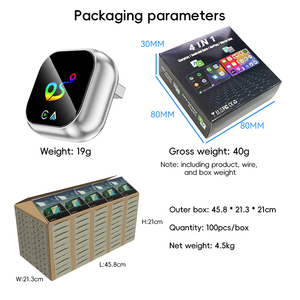 <b>Type</b> <b>C</b> USB Wireless 2-in-1 CarPlay Android Auto <b>Adapter</b> with GPS Multimedia Dongle for Cars - Product Image 6