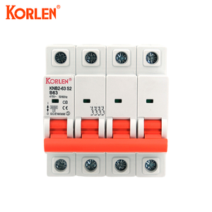 KORLEN 3P B Тип AC 6kA 63A защита от перегрузки солнечной системы DIN-рейка PA66 миниатюрный автоматический выключатель - Product Image 2