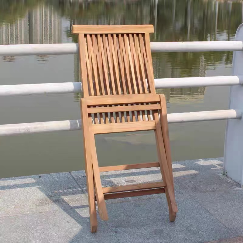Hot selling outdoor furniture garden foldable chair patio teak wood folding table set
