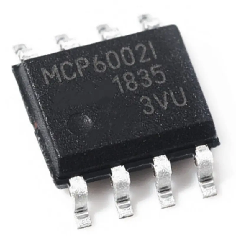 MCP6002T-I/SN Op Amp เครื่องขยายเสียงพลังงานต่ําคู่ R-R I/O 6V ยานยนต์ AEC-Q100 8-Pin MCP6002T-I/SN