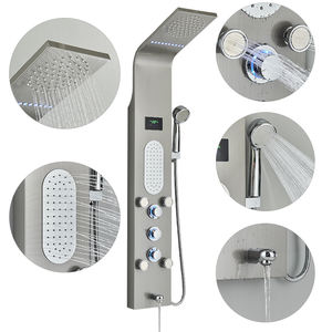 Panneau <span class=keywords><strong>de</strong></span> <span class=keywords><strong>douche</strong></span> cascade LED Affichage numérique Massage Spa Jets <span class=keywords><strong>Colonne</strong></span> <span class=keywords><strong>de</strong></span> <span class=keywords><strong>douche</strong></span> avec douchette Bec <span class=keywords><strong>de</strong></span> baignoire Robinet - Product Image 2