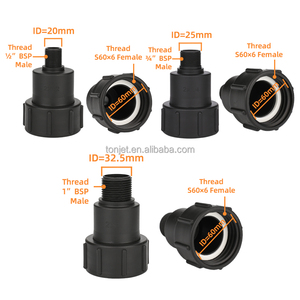 PP Quay giảm tốc Doanh hóa chất kháng vòng nhiều IBC hóa chất Tote kết nối bể nước s60x6 tap vòi vòi Adapter - Product Image 3