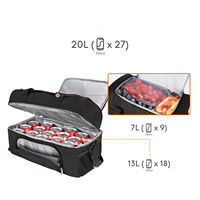 Sac isotherme à bandoulière personnalisé 600D double compartiment pour pique-nique, camping, randonnée, étanche, pour canettes de bière, sacs de sport