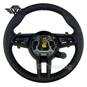 Mise à niveau du nouveau volant en cuir véritable pour Porsche Panamera Macan Cayenne 918 911 718 970 971 958 volant personnalisé - Product Image 1