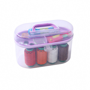 Sewing Kit 10 Piece Set Portable Hand Sewing Thread Mending <b>Tools</b> Storage <b>Box</b> Needlework Essentials - Product Image 5