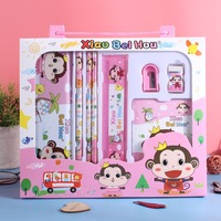 Basisschoolleerlingen Geschenkpakket Schattige Cartoon Briefpapier 8-delige Set, Geschenkdoos Prijzen, Creatieve Briefpapier Set Combinatie