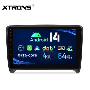 XTRONS 9 pulgadas 4 + 64GB Android 14 reproductor Multimedia estéreo para coche DAB integrado + AKM DSP Global 4G IPS giroscopio sensores para Audi TT - Product Image 3