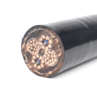 Câble de batterie PUR-JTV-J 2X8X0.5 + 2X(15X1.0) NSHTOU en cuivre isolé PVC 0.6/1kV, câble enroulé pour environnements industriels difficiles