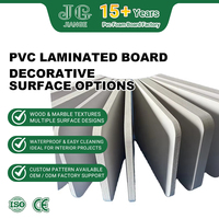 Panneau en mousse stratifiée PVC imperméable, facile à nettoyer, à motif personnalisé, texture bois marbre, pour décoration murale intérieure et armoires.