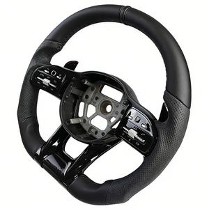 Volant de direction complet à fond plat personnalisé pour Mercedes Benz SLK <span class=keywords><strong>GLC</strong></span> <span class=keywords><strong>43</strong></span> X253 A250 W209 W213 - Product Image 3