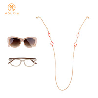 Chaîne de lunettes en métal antidérapante, support de lunettes tendance, cordon de retenue pour lunettes, 78,4 cm, plusieurs couleurs