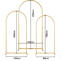 Arche de mariage moderne en fer, hauteur 2,2 m, avec décoration rideau en tulle pour mariages - Marque Fanhua Huijin