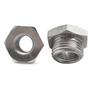 ตัวแปลงเกลียวหกเหลี่ยม M12X1.25 เป็น M18X1.5 สแตนเลส ข้อต่อสำหรับยานยนต์ ชิ้นส่วนฮาร์ดแวร์เหล็กชุบนิกเกิล - Product Image 1