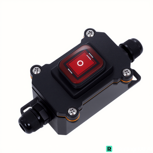 Pequeño 12V/<span class=keywords><strong>220V</strong></span> IP65 Interruptor basculante en línea a prueba de agua Interruptor de encendido-apagado electrónico de plástico para uso en exteriores 6A/10A Máx. Voltaje 1NO - Product Image 3
