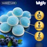 Zweedse Gummy Candy Aardbei Blauwe Bes Droom Ronde Zure Vegan Zero Gelatine Halal Gecertificeerd VS EU Conform Zoete Mix