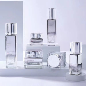 Nouvelle bouteille de crème en verre pour les soins de la peau pressant la bouteille de lotion d'huile d'essence avec la boîte emballage coffrets cadeaux pour les femmes cosmétiques de beauté - Product Image 1