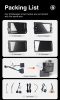 Autoradio Android 13 Carplay Auto GPS FM USB WIFI Stéréo Audio pour VW Golf 5 6 MK5 MK6 Polo Passat B6 B7 CC Tiguan Touran