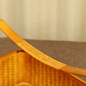 <b>Bamboo</b> Woven Storage Box Rectangle With Lid Handmade For Kitchen Neatening Food <b>Container</b> - Product Image 4