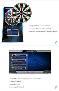 เครื่องเล่นเกมปาลูกดอกอัจฉริยะระบบแอนดรอยด์ พร้อมระบบให้คะแนนอัตโนมัติ รองรับโลโก้สั่งทำ สำหรับศูนย์เกม - Product Image 6