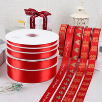 Mariage rouge de ceinture de satin de bricolage avec le ruban de soie d'or enduit d'impression de ceinture de reliure d'arc