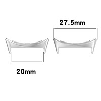 Adaptateur de connexion de bracelet en métal en acier inoxydable de 20 mm pour Google Pixel Watch 2 Pixel Watch