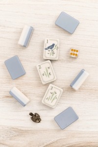 Nuevo Juego de Fichas de Mahjong Hampton Azules de 3 Capas de 2026 de la Fábrica Mahjong, Fichas de Mahjong Americanas Personalizadas para Entretenimiento, 1.4*1*0.6 pulgadas - Product Image 5