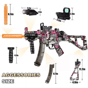 โรงงานขายปืนของเล่นไฟฟ้า <span class=keywords><strong>MP5K</strong></span> แบบยิงอัตโนมัติ ปืนของเล่น <span class=keywords><strong>MP5K</strong></span> แบบยิงกระสุนเจล - Product Image 2
