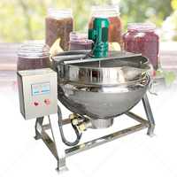 ORME Mitigeur industriel à vapeur à gaz pour cuisson Confiture de fruits Pâte de fraise Machine à sauce Bouilloire à double paroi avec agitateur