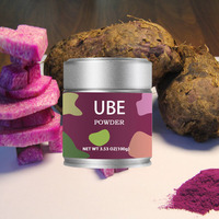 Poudre d'Ube (igname violette) originale des Philippines, en boîtes de 100g, saveur Ube