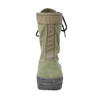 Bottes de randonnée tactiques Doublesafe pour hommes, bottes de jungle, bottes tactiques de combat en tissu Oxford vert pour hommes