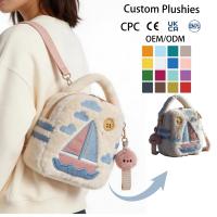 Sac bandoulière Ita personnalisé en peluche renard de dessin animé pour enfants, femmes et filles, cadeau d'anniversaire avec sangle réglable