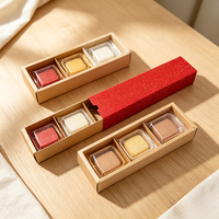 Boîte à tiroir personnalisée, emballage alimentaire recyclable pour gâteaux de lune, bonbons, sushis, desserts, gâteaux, boîte cadeau écologique en kraft, vente en gros