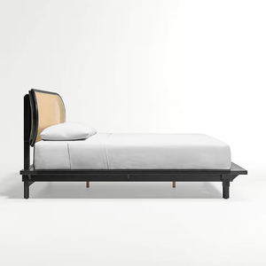 <span class=keywords><strong>Letto</strong></span> in Legno Massello dal Design Moderno con Testiera in Rattan per Letti King/Queen in Bambù - Product Image 2