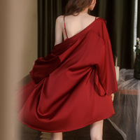 Vêtements de nuit pour femmes Pyjama Sous-vêtements sexy avec dos évidé Femme Lingerie sexy Robe de nuit