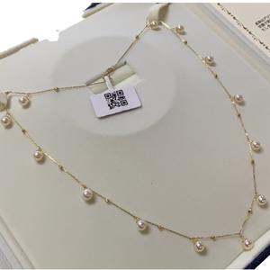 Collar de Perlas Aurora Redondas Impecables de 7.5-8mm con Colgante de Madera Extraíble, Accesorio de Plata Pura Exquisito de Zhuji - Product Image 5