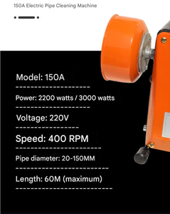 Máquina Eléctrica de <span class=keywords><strong>Desatascar</strong></span> Drenajes, Desatascador de Tuberías, Limpiador de Tuberías de Drenaje, Desatascador de Fregaderos de Cocina - Product Image 6