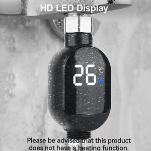 Waterproof Bath Thermostatic Shower Led <b>Thermometer</b> Temperature Range: 0-99°C - Product Image 5
