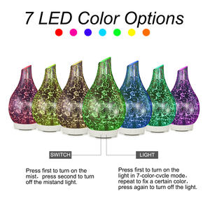 Nuevo Difusor de Aroma de Vidrio de 100 ml con Luz LED, Humidificador Eléctrico Tipo Niebla para Uso Doméstico y Comercial con Función de Temporizador - Product Image 3