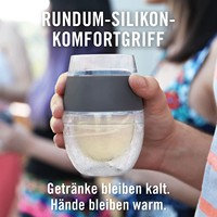 Gobelet de refroidissement à double paroi de 10 oz avec verres de gel pour vin rouge et blanc