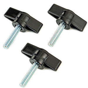 Mingxin T-Handle Knob Screw M6 M8 Carbon Steel Blue White Zinc Plated Standard IFI 156-6-2002 - Product Image 1