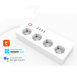 Tuya wifi thông minh Power Strip EU Anh Mỹ Power Bar nhiều ổ cắm mở rộng dây với 4 USB và 4 cá nhân kiểm soát AC Phích cắm - Product Image 1