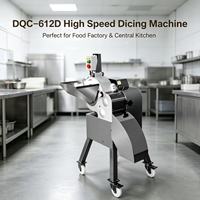 DQC-612D Hoge Snelheid Groente- en Fruit Snijmachine 304 RVS Snijder voor Centrale Keuken Voedselverwerkingsbedrijf