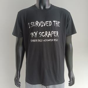 قميص تي شيرت عادي للجنسين مريح برقبة دائرية مطرز 100% قطن 220 جرام مع طباعة شعار مخصص للترويج وارتداء الموظفين والفرق - Product Image 3