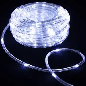 Ghirlanda di luci solari, tubo da 5 mm, luce bianca fredda, lunghezza da 2 m e 10 m, ideale per decorazioni esterne e creazione di atmosfera. - Product Image 2