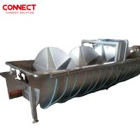 Refroidisseur d'eau automatique complet pour abattoir de volailles à vis spirale refroidisseur de canards poulets abattoirs système d'abattage