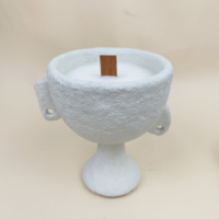 Diffuseur d'huiles essentielles en béton, porte-bougie en béton, cadeau personnalisé, vide, brut, parfumé