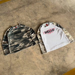 Chemises à manches longues en tricot gaufré thermique pour homme, col rond, style automne, impression camouflage personnalisée DTG, design décontracté, chemises en tricot gaufré pour homme - Product Image 3
