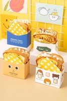 Boîte d'emballage personnalisée biodégradable Fundom pour bagels, pains et sandwichs à emporter, idéale pour le petit-déjeuner