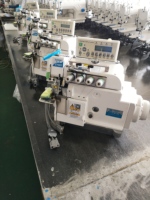 Machine à coudre surjeteuse industrielle Zoyer ZY987-4DASJD, alimentation automatique haute vitesse, moteur 550W, utilisation en usine de confection